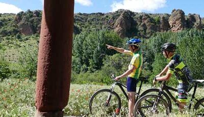 Deporte de montaña en la posada.